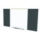 Ghent Combo Whiteboard/Bulletin, Mag Por/Rcycld, Styl D, 4 ft H x 10 ft W, Black SPC410D-ATR-BK - alternate 1